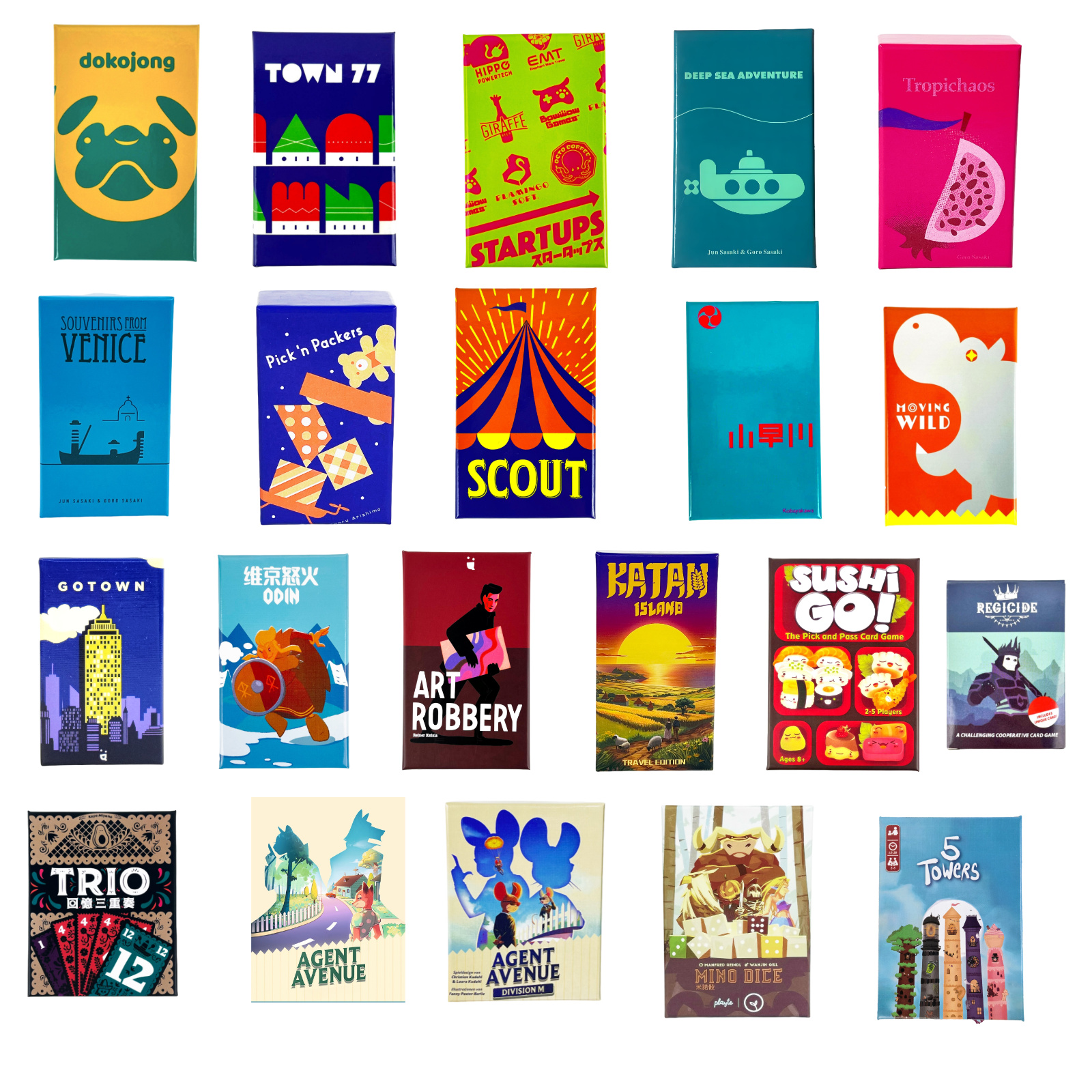 Board Game Splendor - Board Game：SCOUT\dokojong\Town 77\Tropichaos\Pick'nPackers\Startups\Moving Wild\souvenirs from venice\kobayakawa