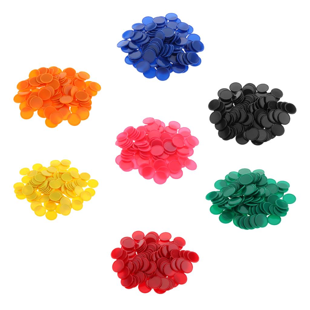 Board Game With Chips - 100Pcs Plastic Learning Counters Disks Bingo