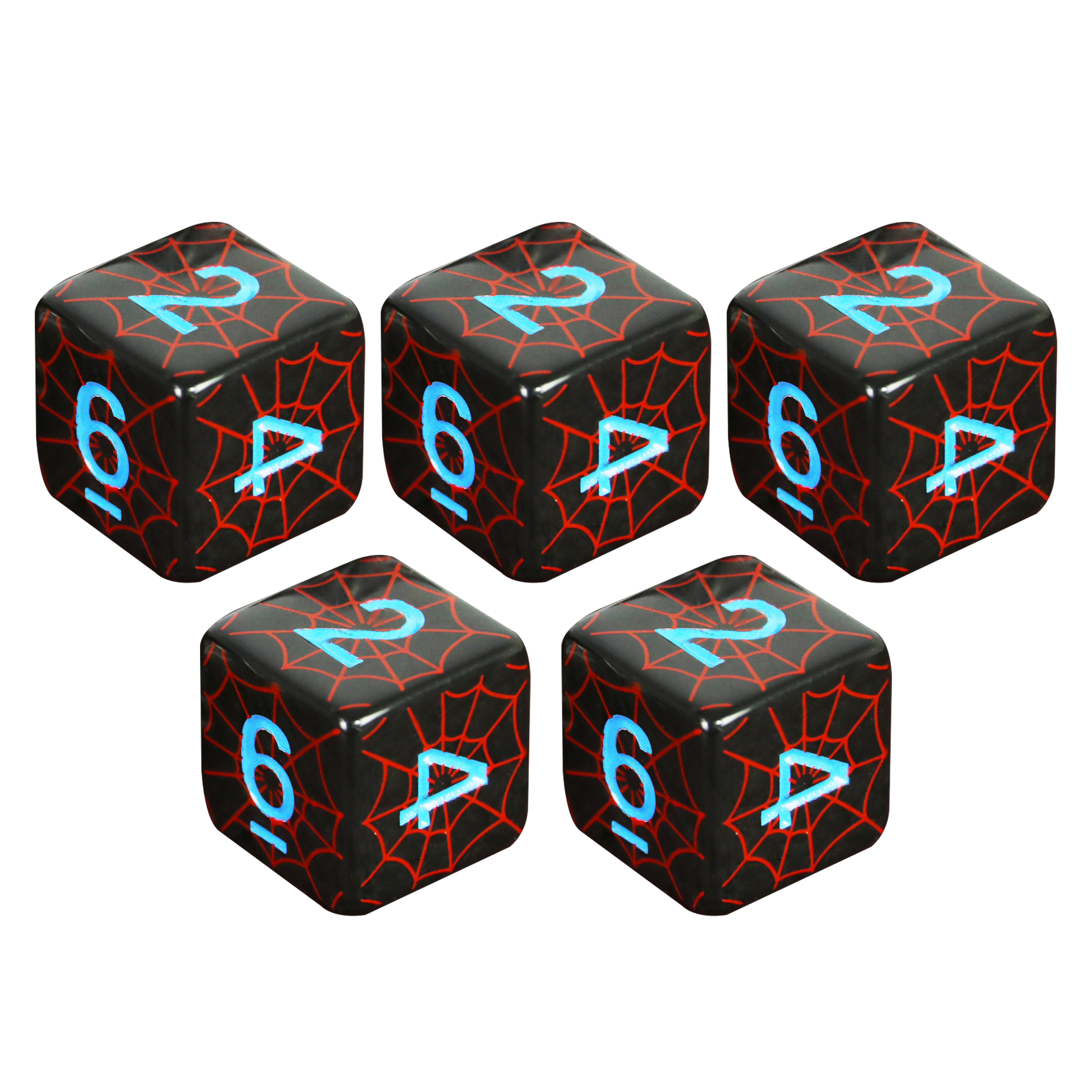 Board Game Web - 5pcs/set 6 Sided Dice D6 Digital