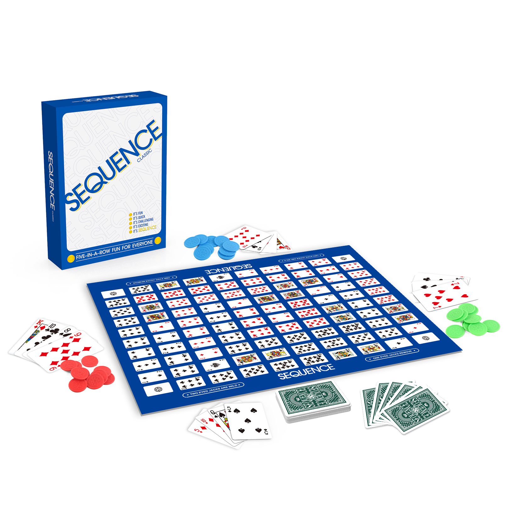 Board Game Sequence - Sequence classic(new version) board game, English/Spanish/Portuguese/Arabic