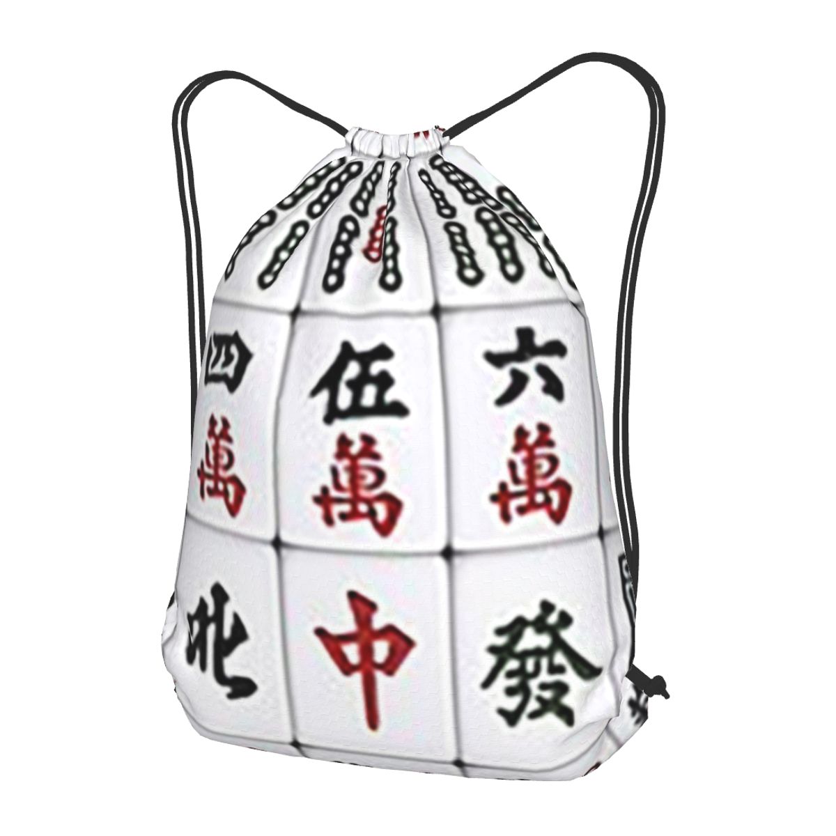 Mahjong Tile Pattern Backpacks - Tile Bag Drawstring recensione e prezzo