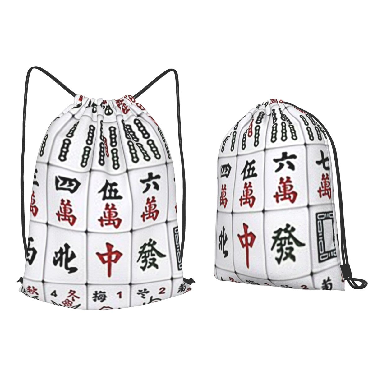 Mahjong Tile Pattern Backpacks - Tile Bag Drawstring recensione e prezzo