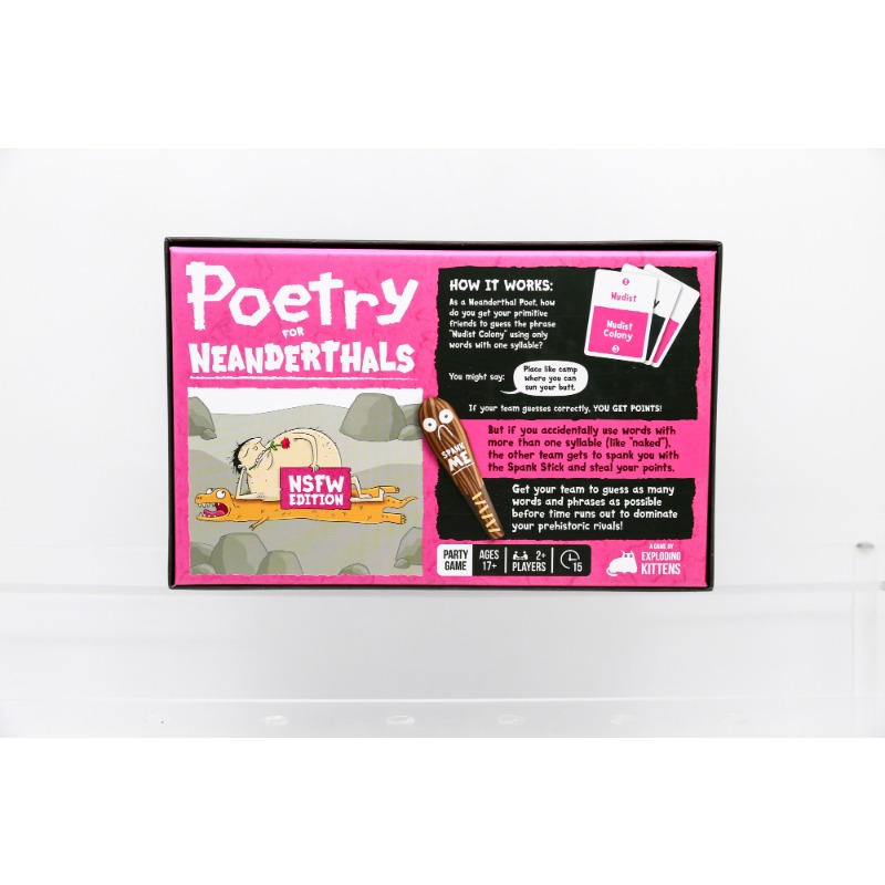 Poetry for Neanderthals NSFW A - Board Game Or Boardgame recensione e prezzo
