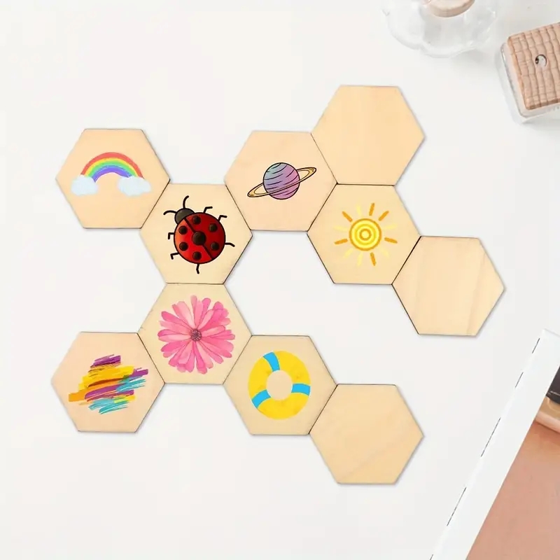 50Pcs/100Pcs,Hexagonal, Unfini - Board Game With Chips recensione e prezzo