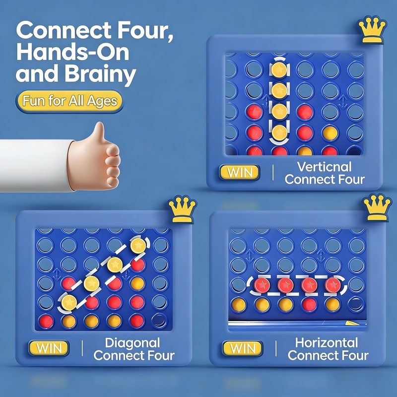 Connect 4 Game - Classic Strat - Strategy Board Game recensione e prezzo