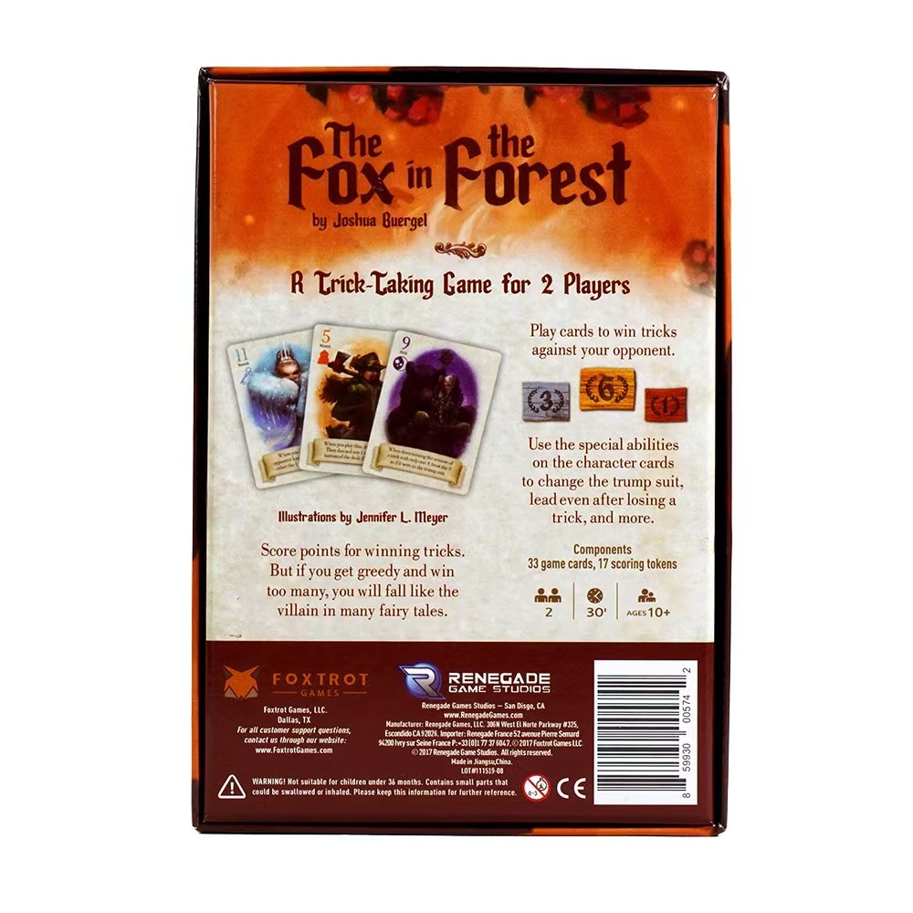 The Fox in the Forest, Social  - Board Game Splendor recensione e prezzo