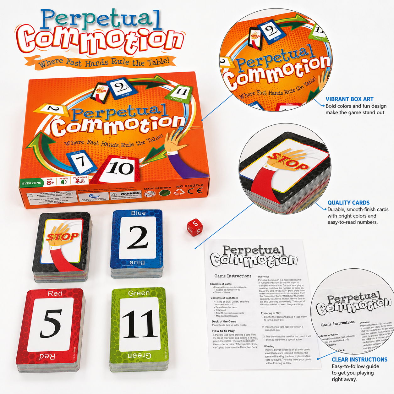 Perpetual Commotion Fast Hands - Strategy Board Game recensione e prezzo