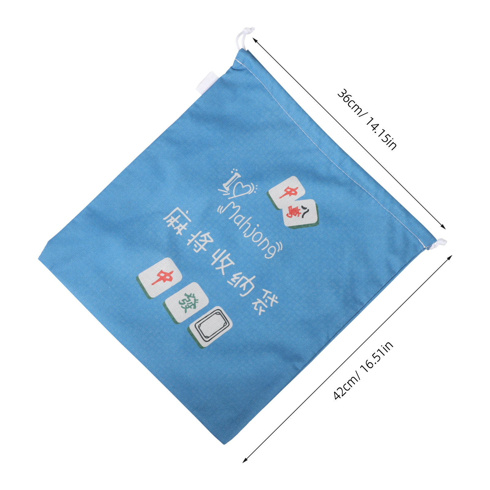 Fabric Mahjong Storage Pouch D - Tile Bag Drawstring recensione e prezzo