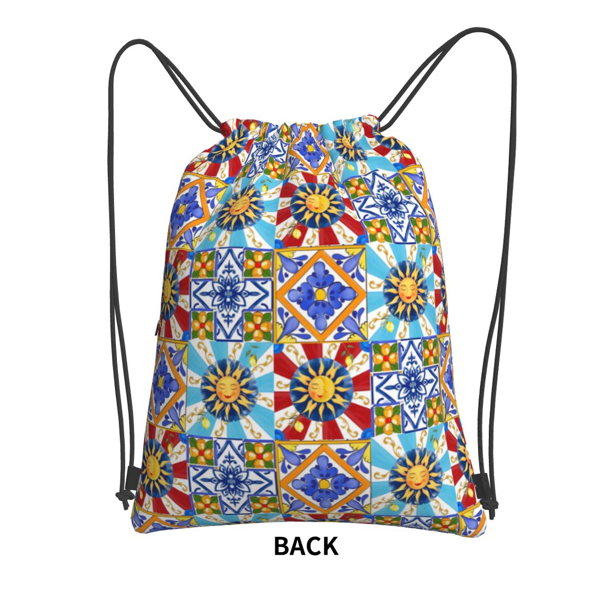 Sicilian Tiles,sun,half Moon,m - Tile Bag Drawstring recensione e prezzo