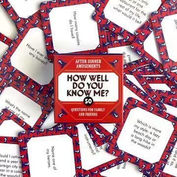 How Well Do You Know Me Card G - Board Game Or Boardgame recensione e prezzo
