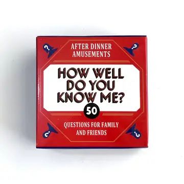How Well Do You Know Me Card G - Board Game Or Boardgame recensione e prezzo