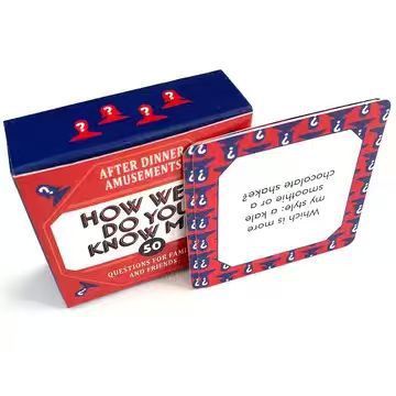 How Well Do You Know Me Card G - Board Game Or Boardgame recensione e prezzo
