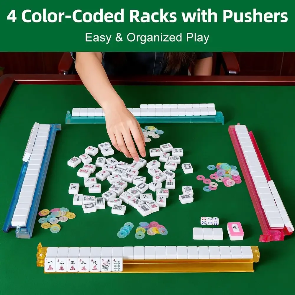 Classic Full-Size Mahjong Set  - Tile Bag Drawstring recensione e prezzo
