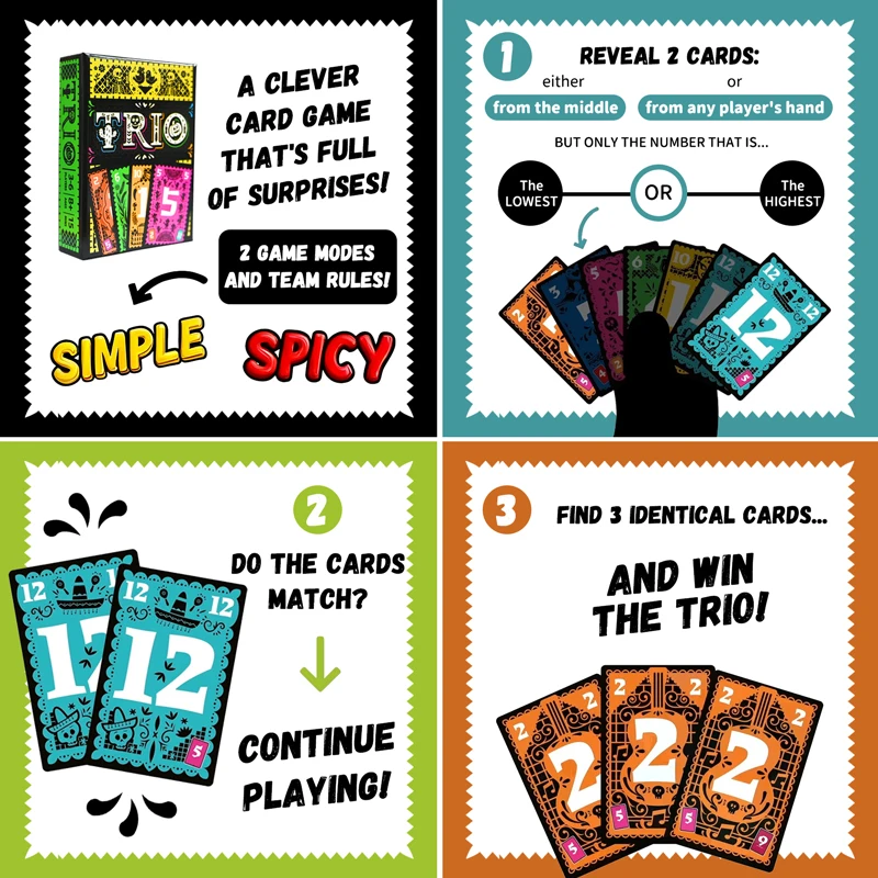 Strategic Card Board Game TRIO - Strategy Board Game recensione e prezzo