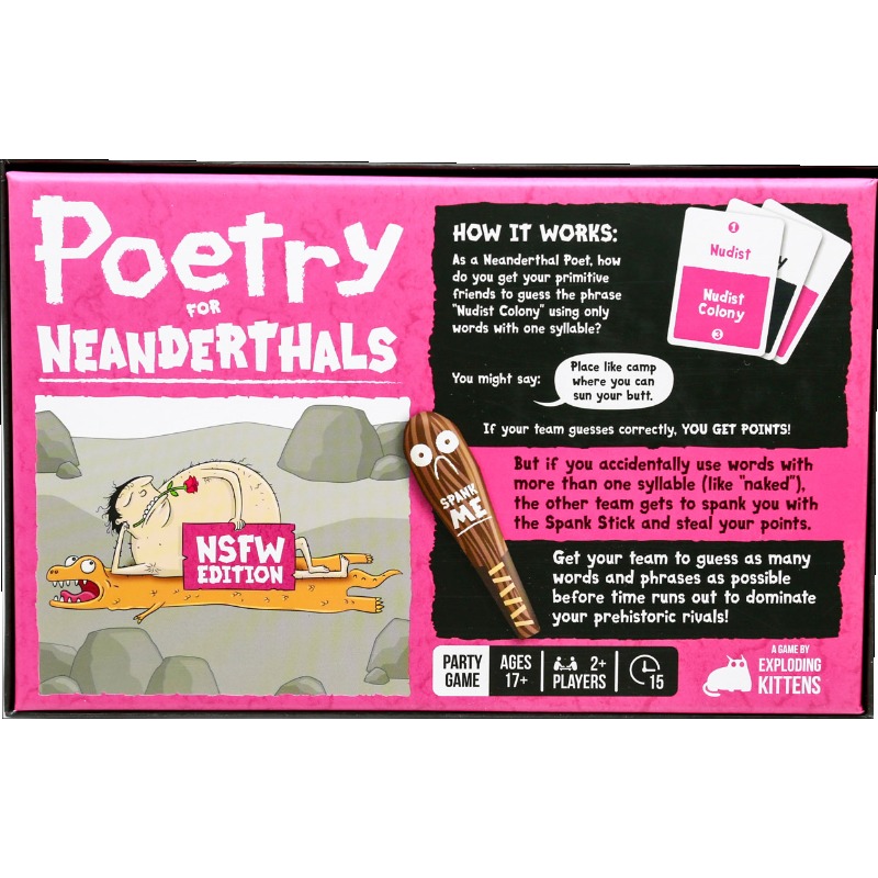 NSFW Edition Poetry for Neande - Board Game Or Boardgame recensione e prezzo