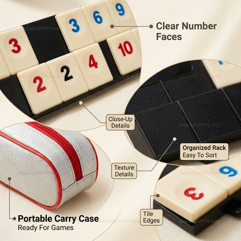2026 New Rummy Cube Game Set w - Board Game Sequence recensione e prezzo