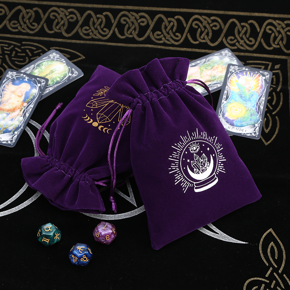 5Pcs Tarot Storage Velvet Bag  - Board Game Box recensione e prezzo