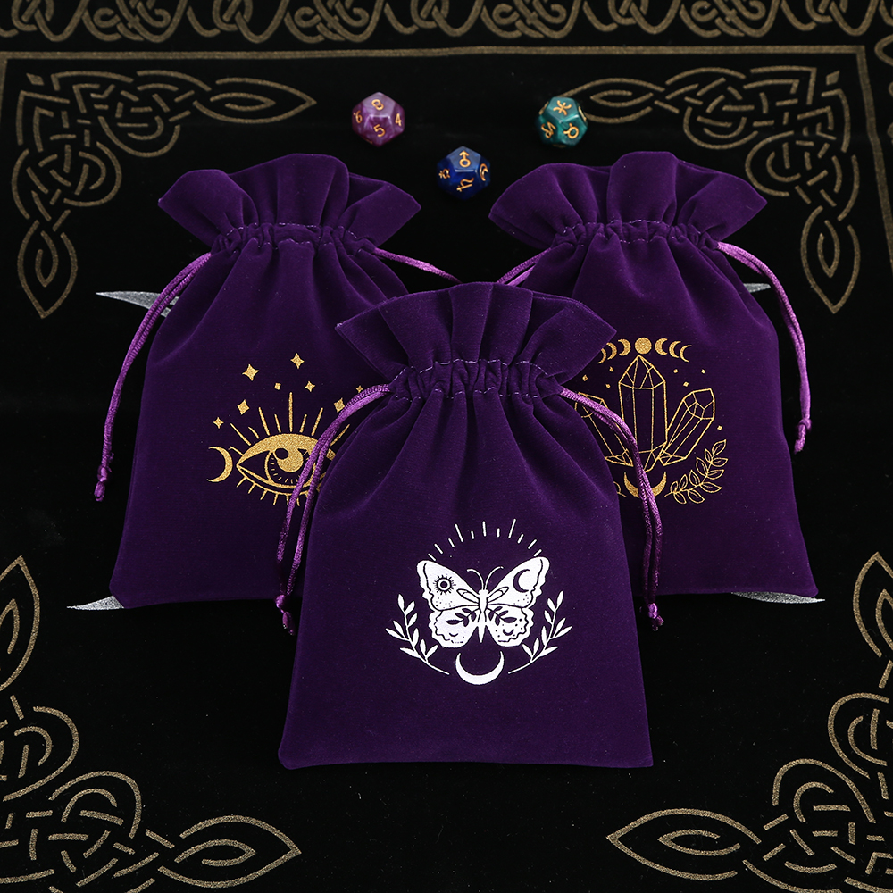5Pcs Tarot Storage Velvet Bag  - Board Game Box recensione e prezzo
