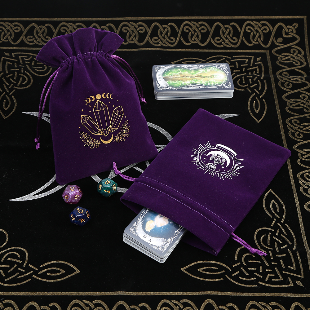 5Pcs Tarot Storage Velvet Bag  - Board Game Box recensione e prezzo