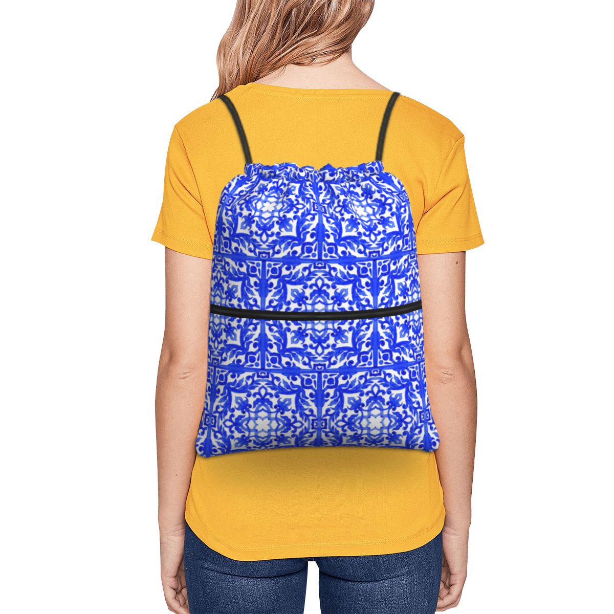 Portuguese Azulejo Tiles Backp - Tile Bag Drawstring recensione e prezzo