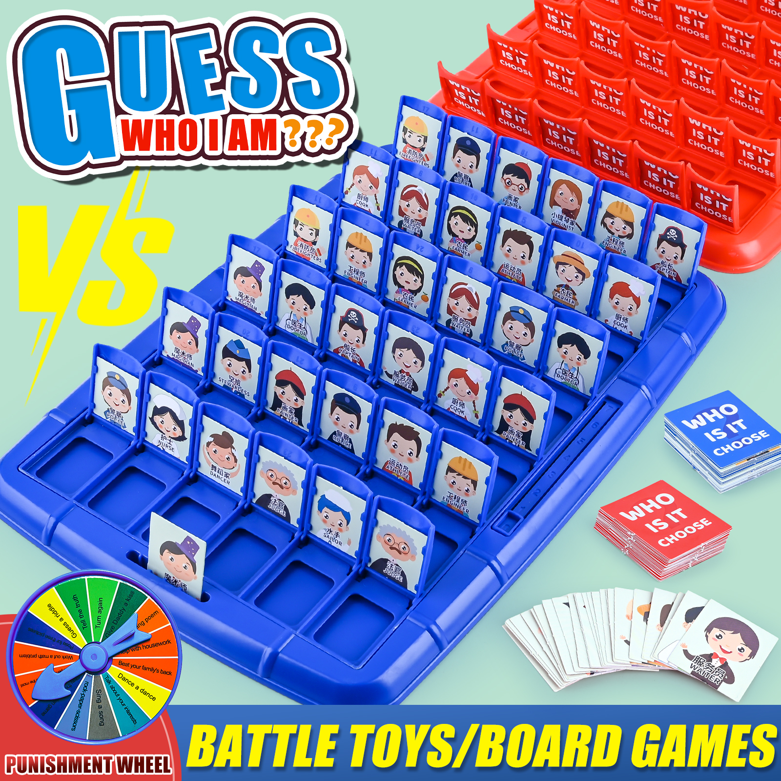 Guess Who I Am, Children'S Puz - Board Game With Chips recensione e prezzo