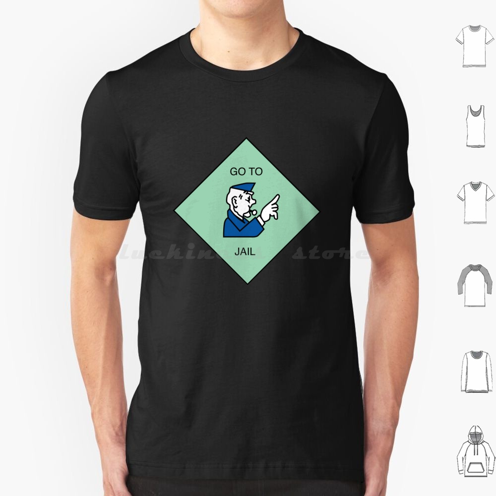 Go To Jail-T Shirt Cotton Men  - Board Game Diy recensione e prezzo