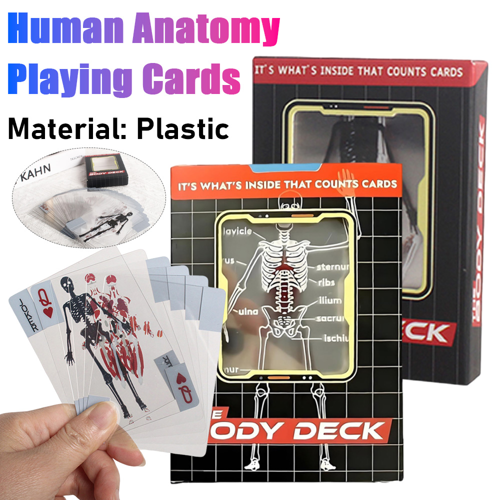 1-3PCS Human Anatomy Poker Car - Board Game With Chips recensione e prezzo