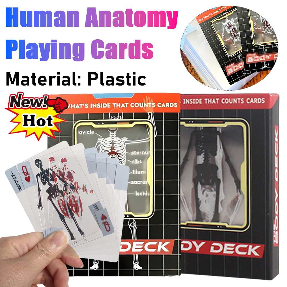 1-3PCS Human Anatomy Poker Car - Board Game With Chips recensione e prezzo