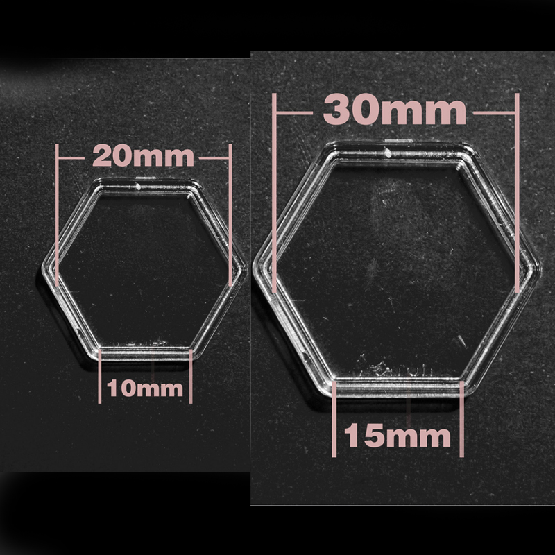 8Pieces Hexagon Clear Plastic  - Board Game With Chips recensione e prezzo