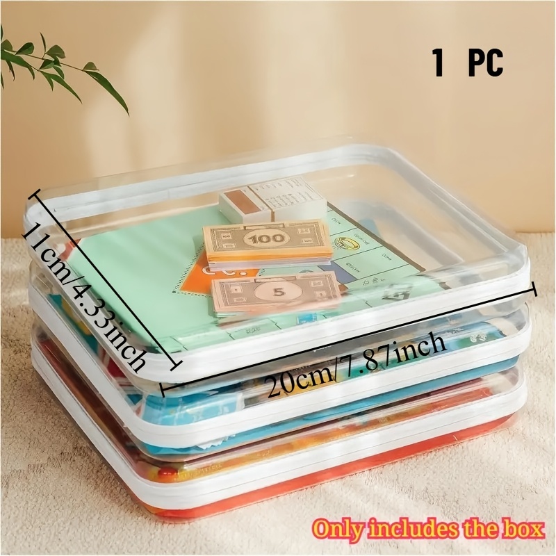 1pc Large Clear Hard Shell Sto - Board Game Box recensione e prezzo
