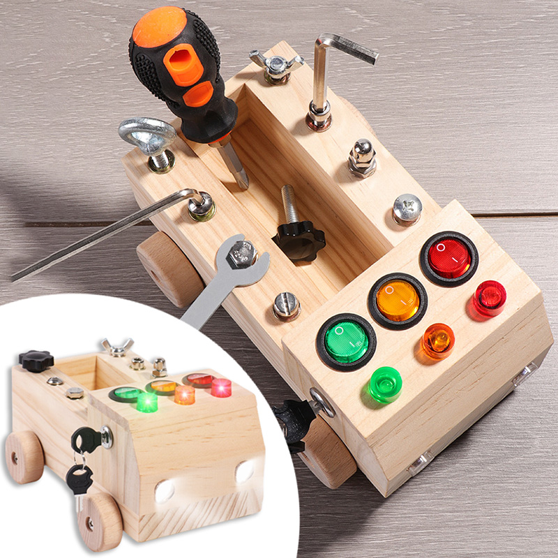 Wooden Montessori Busy Board S - Board Game Box recensione e prezzo