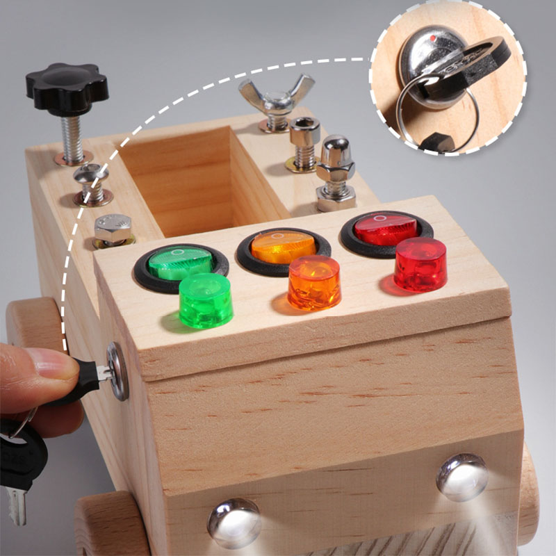 Wooden Montessori Busy Board S - Board Game Box recensione e prezzo