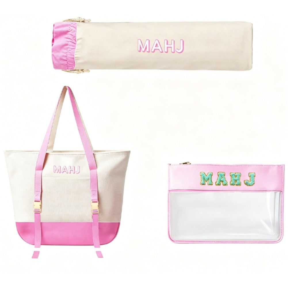 Canvas Tote Bag Set for Mahjon - Tile Bag Drawstring recensione e prezzo