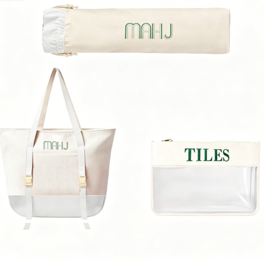 Canvas Tote Bag Set for Mahjon - Tile Bag Drawstring recensione e prezzo
