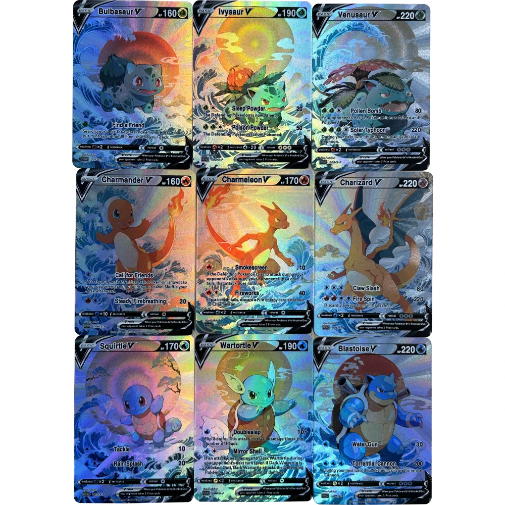 9Pcs/set DIY Anime PTCG Collec - Board Game Diy recensione e prezzo