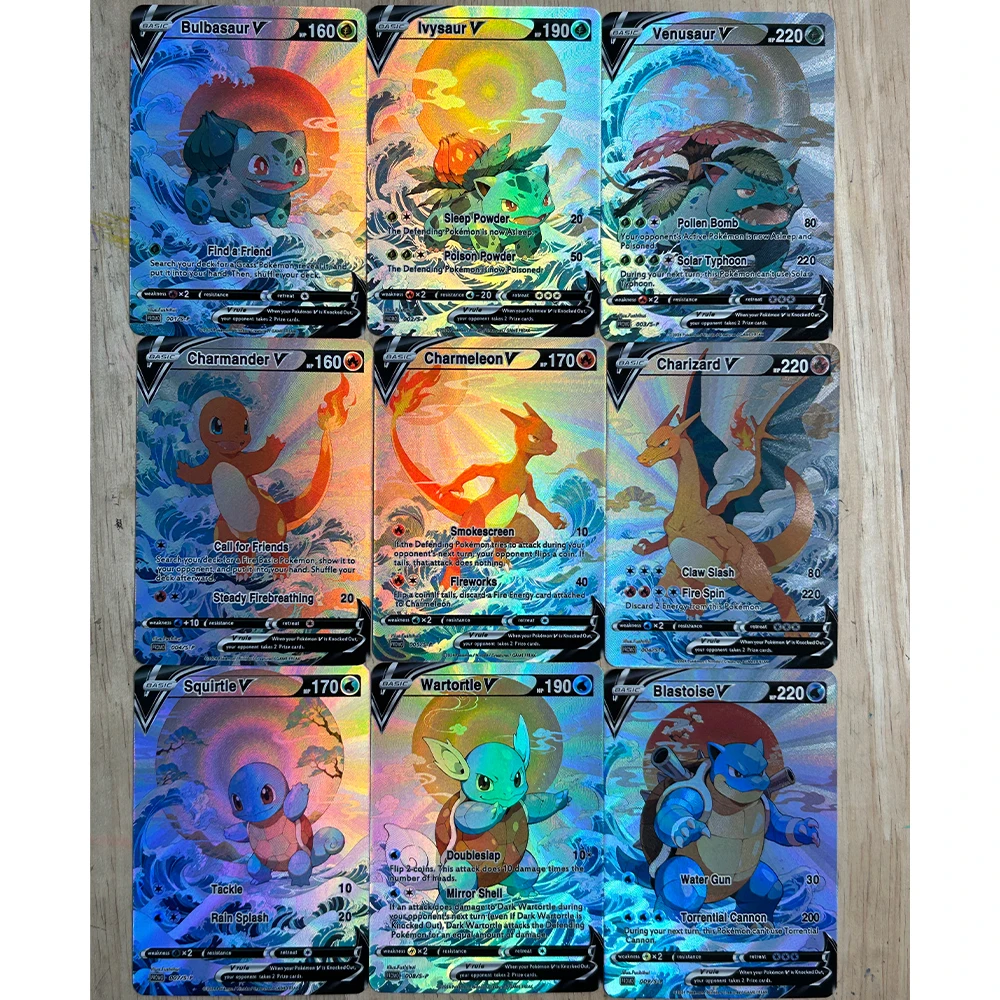 9Pcs/set DIY Anime PTCG Collec - Board Game Diy recensione e prezzo