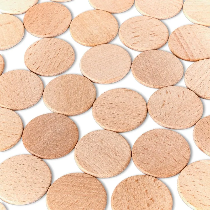 50PCS Round Unfinished Wood Cu - Board Game With Chips recensione e prezzo