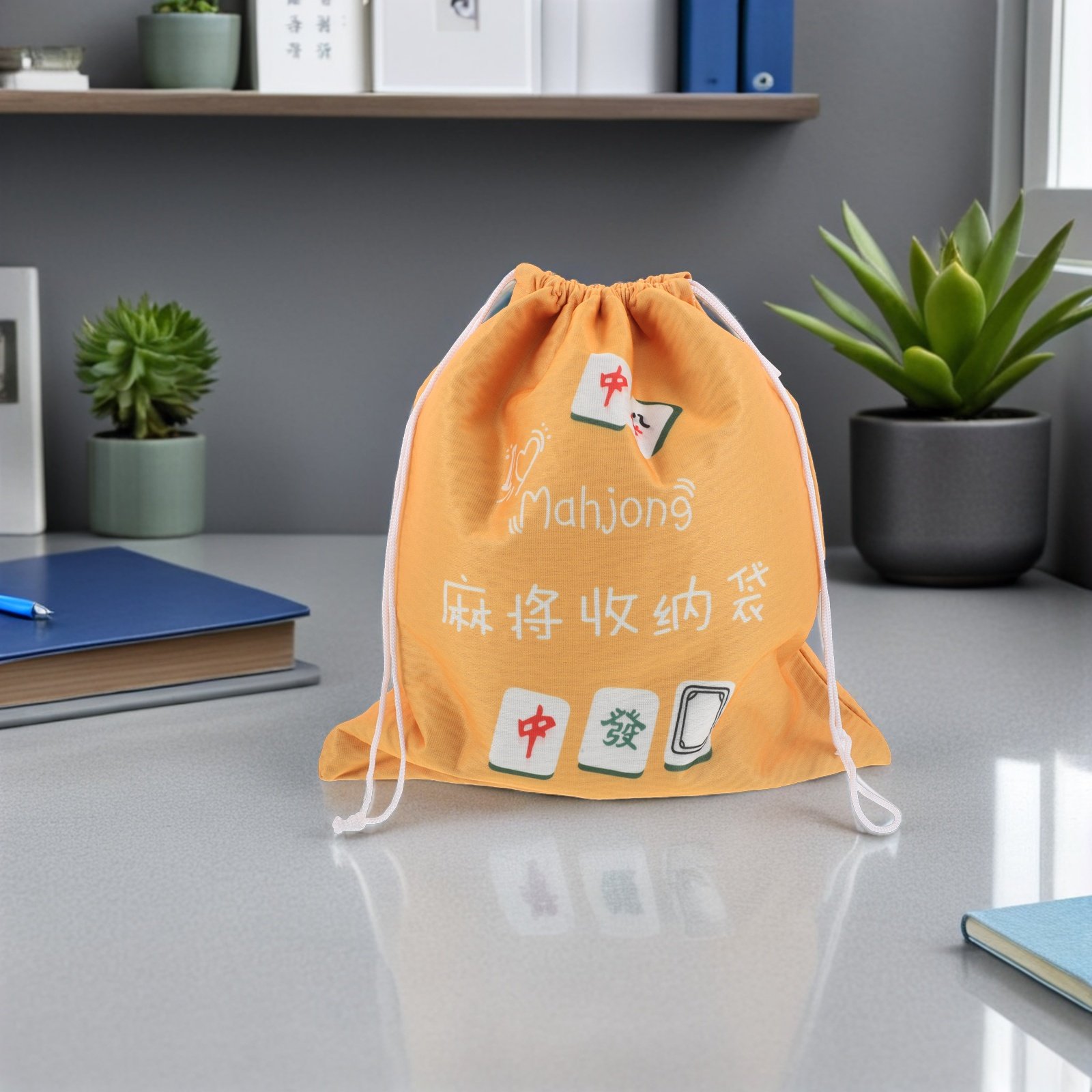 Large Fabric Mahjong Storage P - Tile Bag Drawstring recensione e prezzo