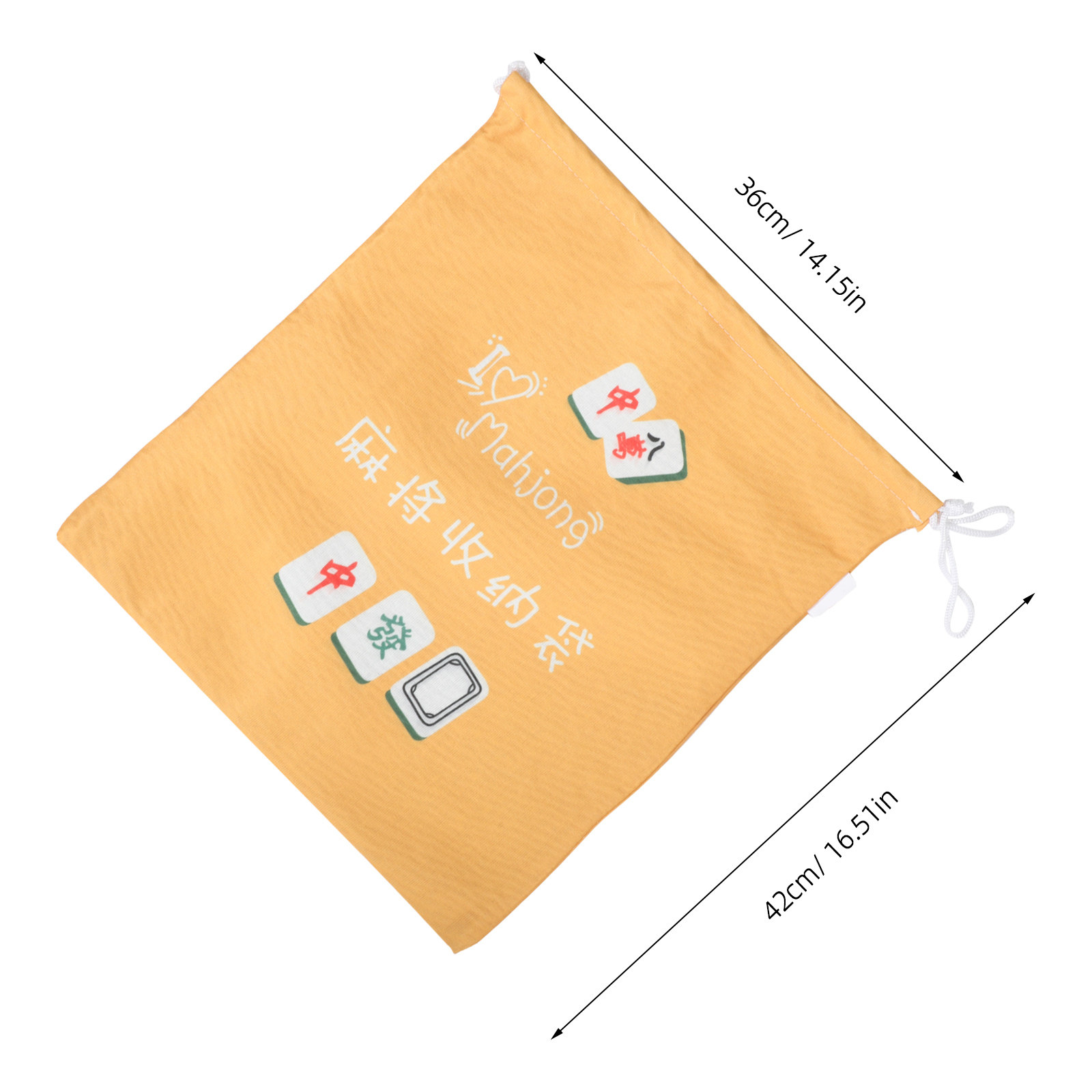 Large Fabric Mahjong Storage P - Tile Bag Drawstring recensione e prezzo