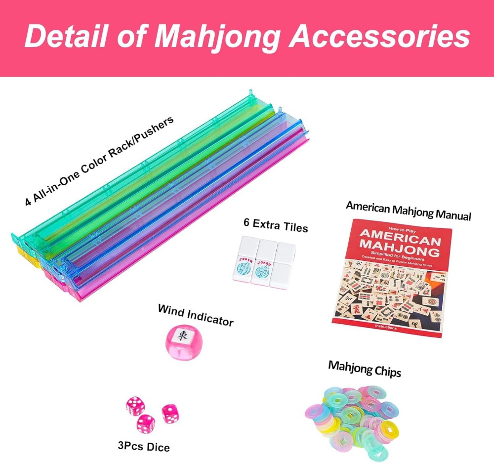 American Mahjong Game Set, 166 - Tile Bag Drawstring recensione e prezzo