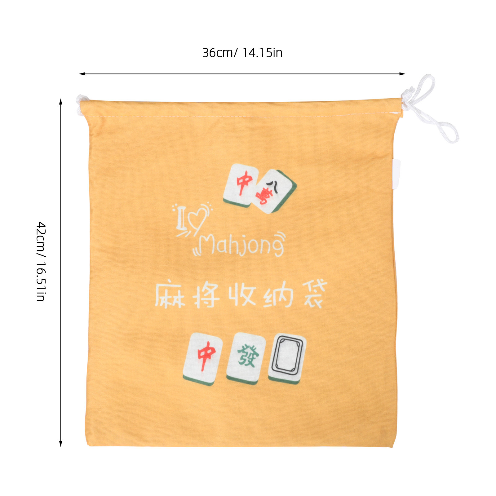 Fabric Mahjong Storage Pouch L - Tile Bag Drawstring recensione e prezzo