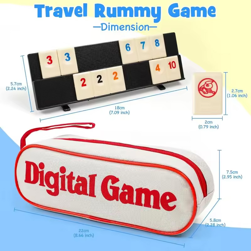 Rummy Cube Game with 4 Racks,R - Board Game Sequence recensione e prezzo