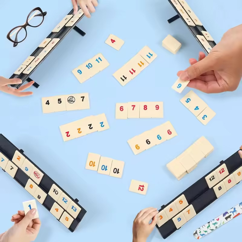 Rummy Cube Game with 4 Racks,R - Board Game Sequence recensione e prezzo
