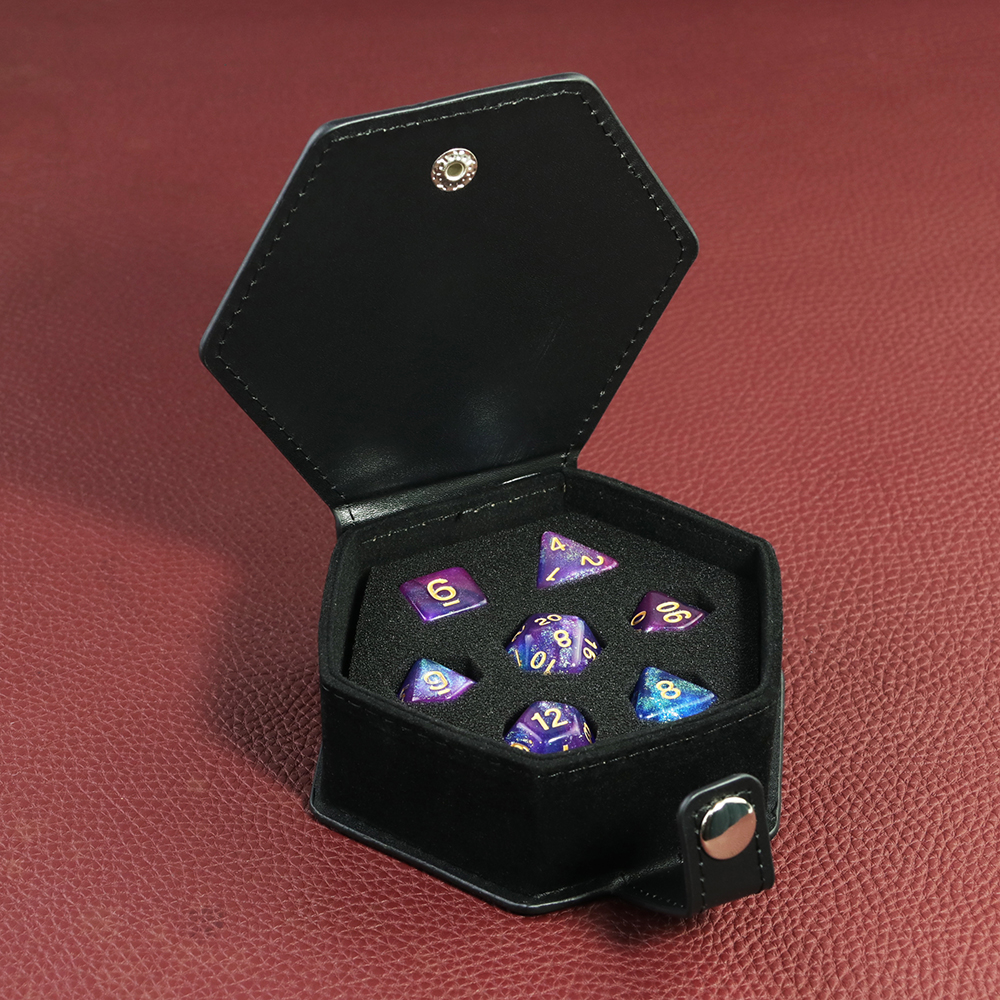 Black Leather Box DND Dice Cas - Board Game With Chips recensione e prezzo
