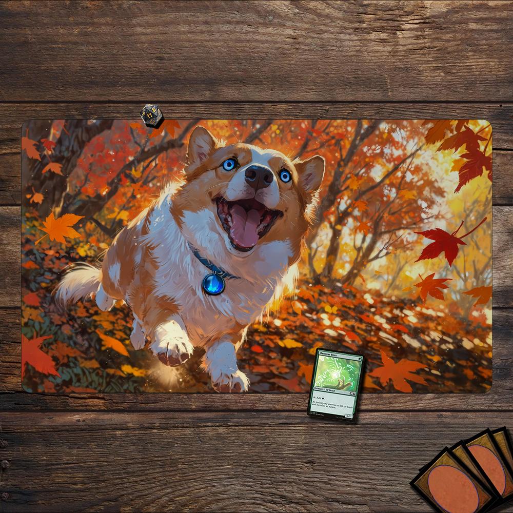Energetic Corgi MTG Playmat Ma - Board Game Print recensione e prezzo