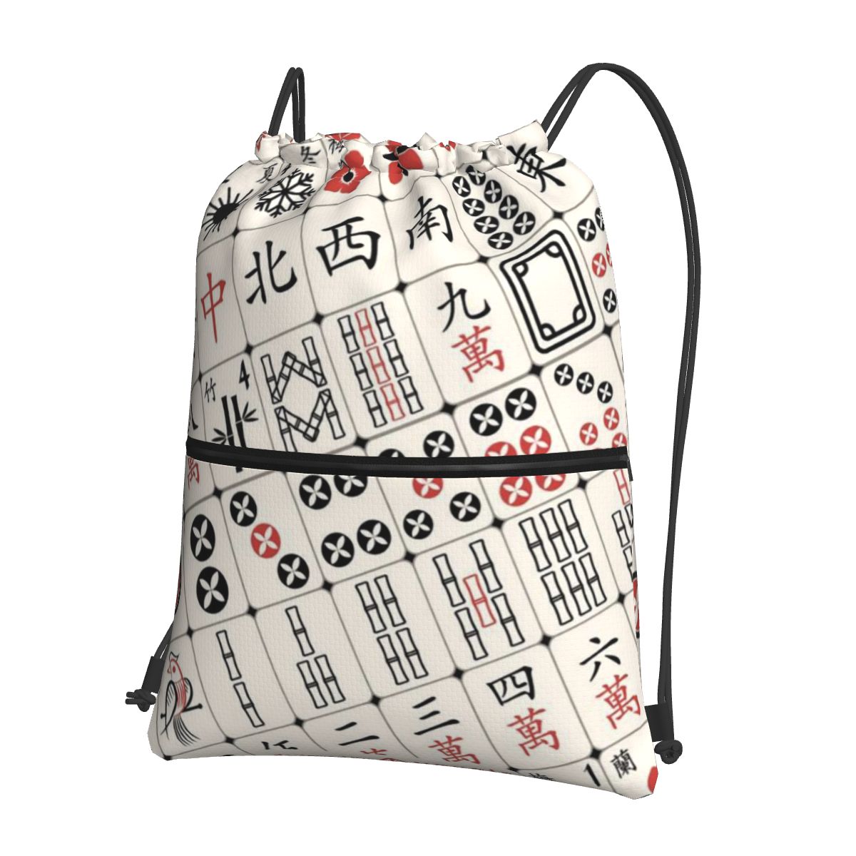 Mahjong Tile Pattern Backpacks - Tile Bag Drawstring recensione e prezzo