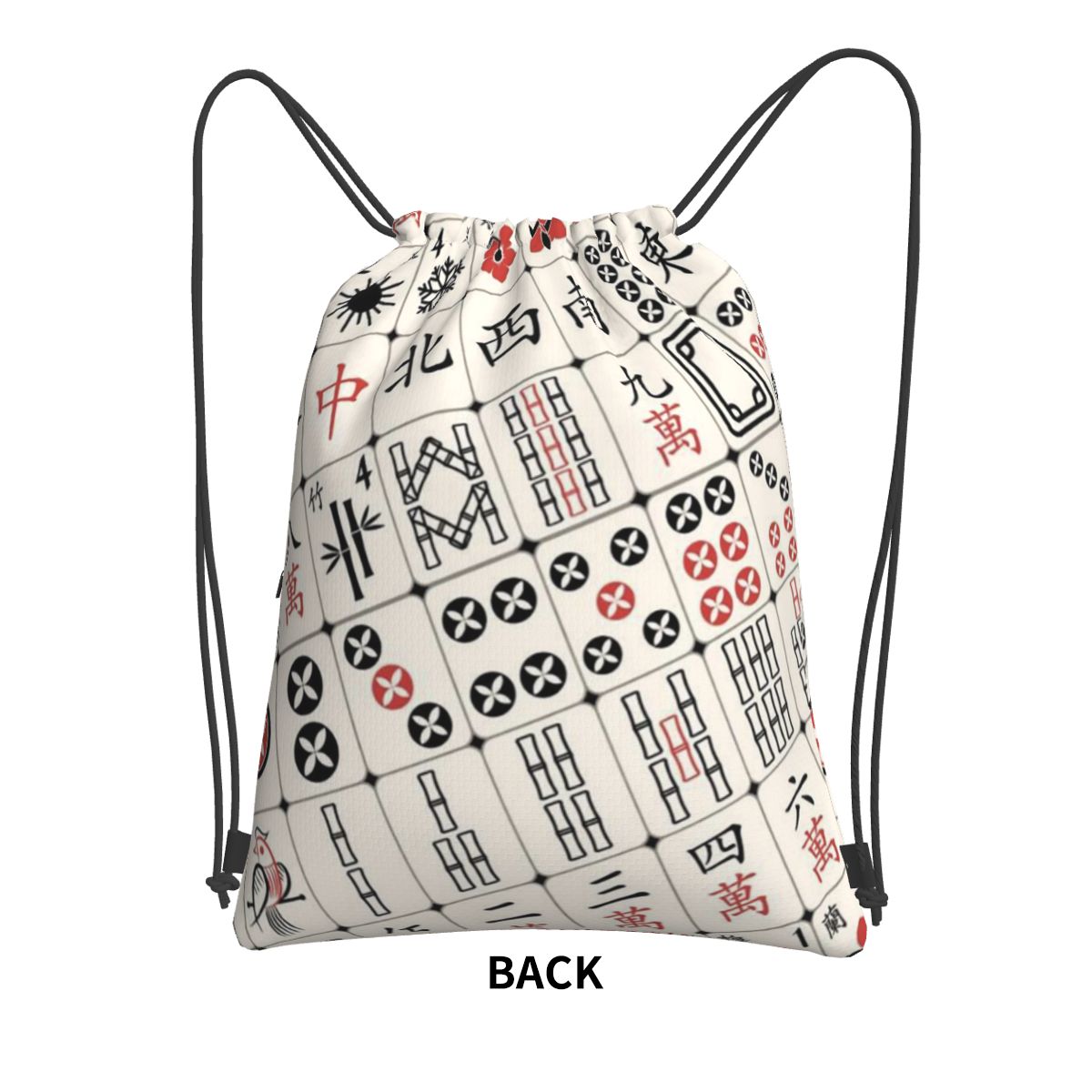 Mahjong Tile Pattern Backpacks - Tile Bag Drawstring recensione e prezzo