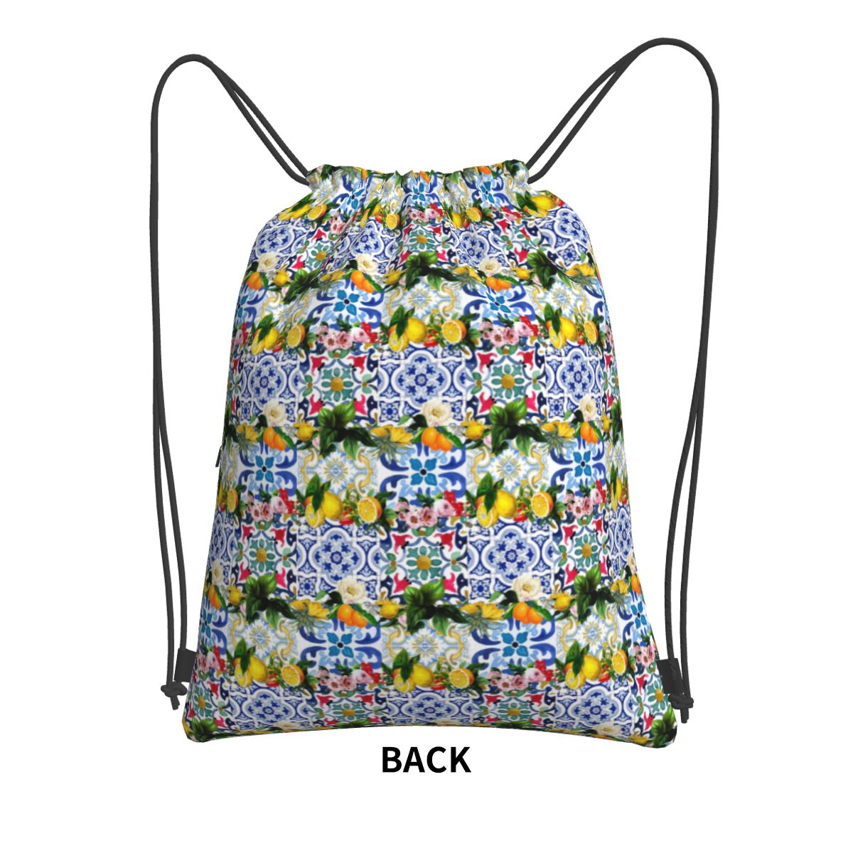 Sicilian Tiles,mediterranean,m - Tile Bag Drawstring recensione e prezzo