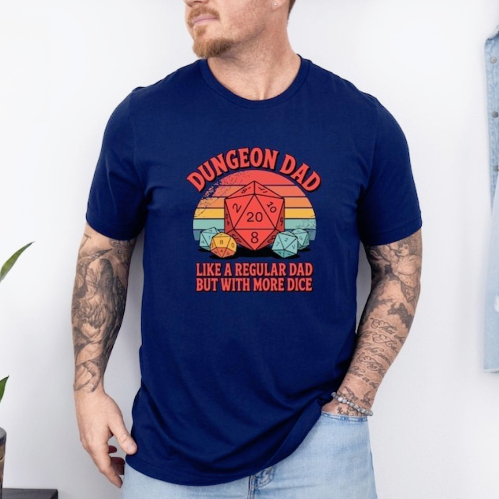 Dungeon Dad Shirt Funny Dungeo - Board Game Print recensione e prezzo