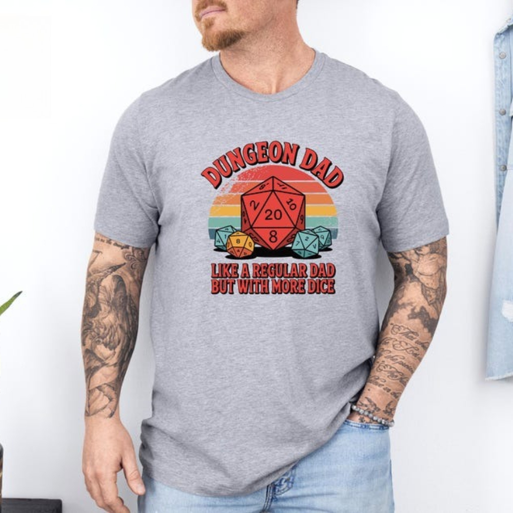 Dungeon Dad Shirt Funny Dungeo - Board Game Print recensione e prezzo